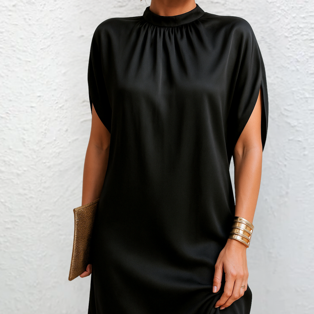 Elegant draped midi dress for women | Elle
