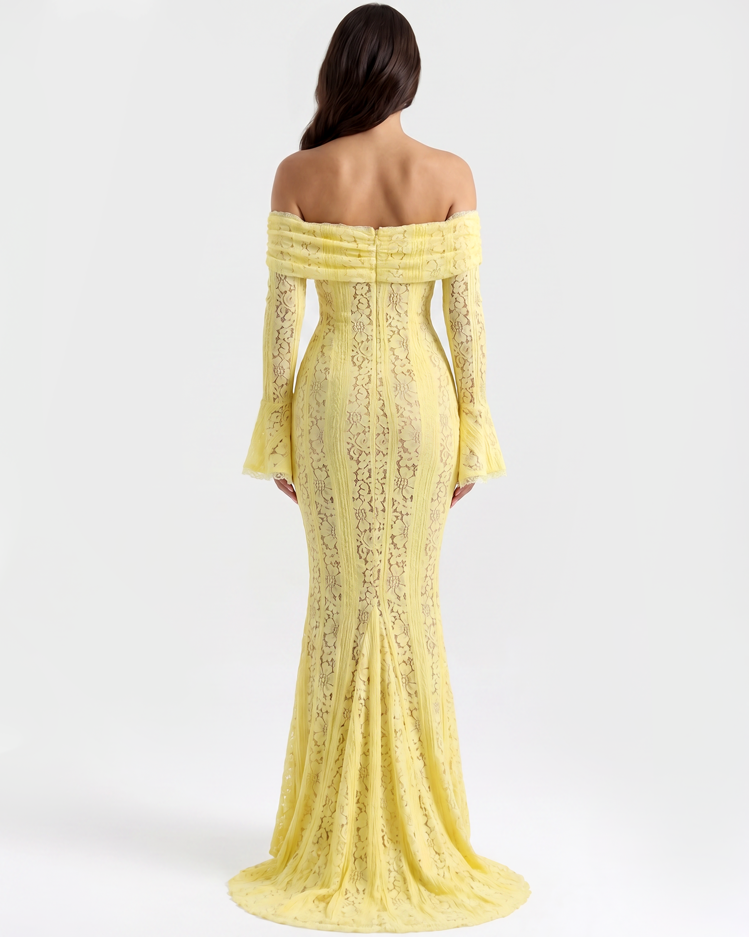 Off-shoulder elegant maxi dress for women | Alessandra