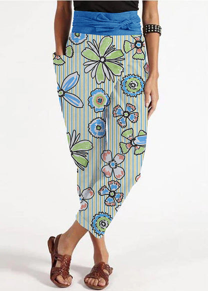 Grey Asymmetrical High-Waist Harem Pants Versatile For Women | Kaelis