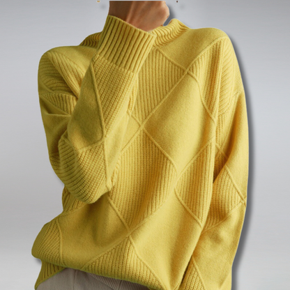 Elegant turtleneck knit sweater for winter Cozy for Women | Myla Élan