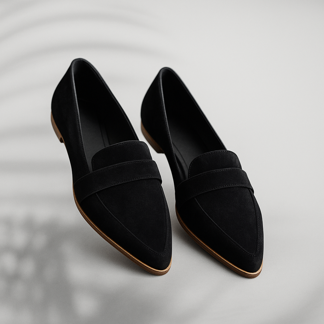 Elegant Pointed-Toe Slip-On Loafers for Women | Selena