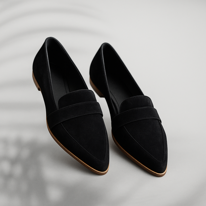 Elegant Pointed-Toe Slip-On Loafers for Women | Selena