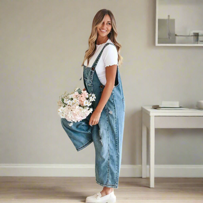 Adjustable vintage-style jumpsuit for women | Carmelita