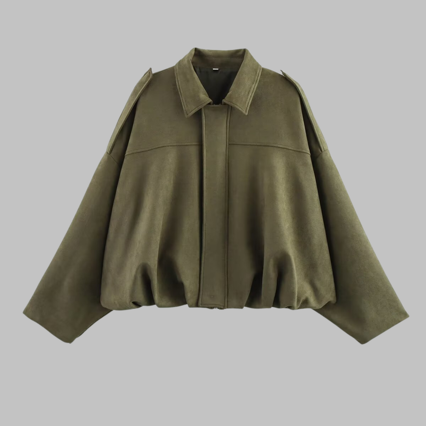 Loose fit military-style jacket for women | Arvella
