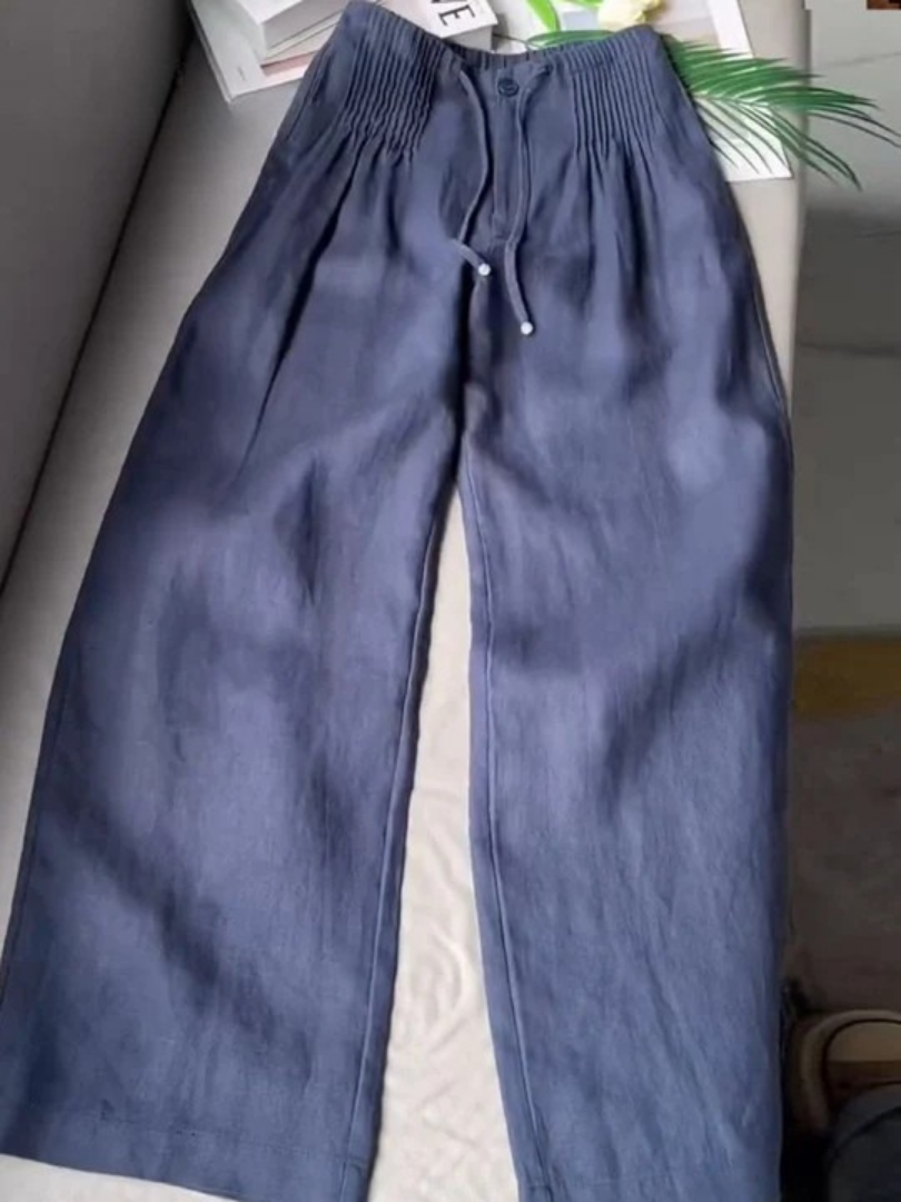 Wide-Leg Relaxed Casual Trousers for Women | Camille