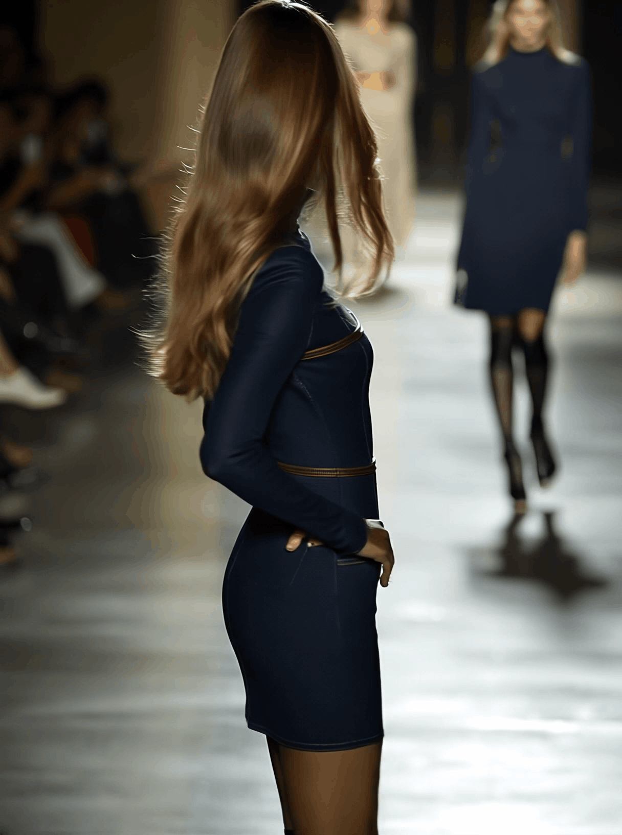 Artistic blue denim mini dress with contrast stitching Chic for Women | Calista
