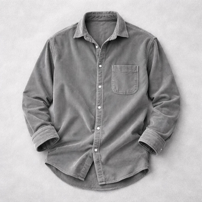 Classic corduroy casual shirt for men | Hudson -2