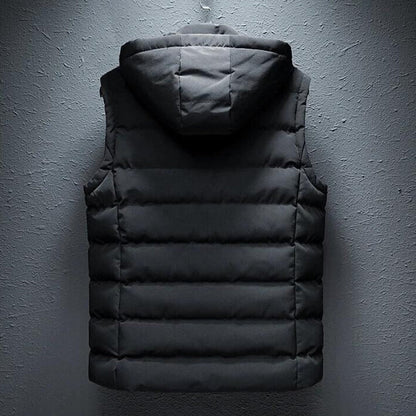 Padded hooded gilet vest for men | Kaedon
