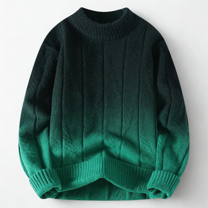 Elegant ombre gradient knit sweater for women | Dawn -5