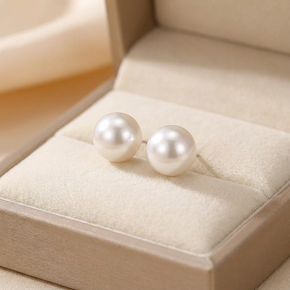 Classic Pearl Stud Earrings for Women | Marlow