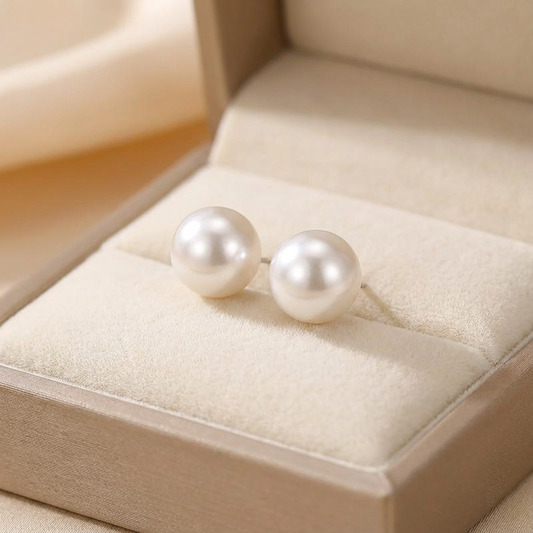 Classic Pearl Stud Earrings for Women | Marlow