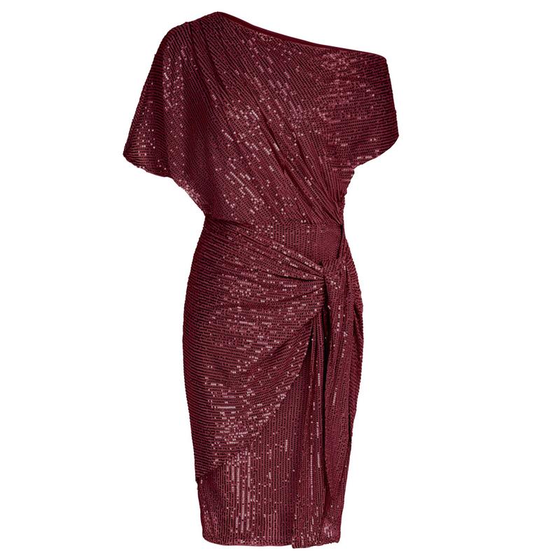 Elegant off-shoulder bodycon party dress for women | Aurevia