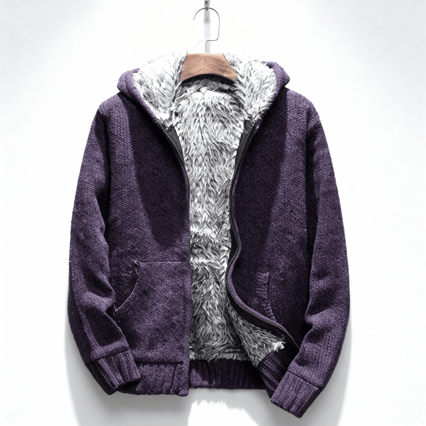 Merrin Fur-Lined Zip Hoodie men | Caelmont