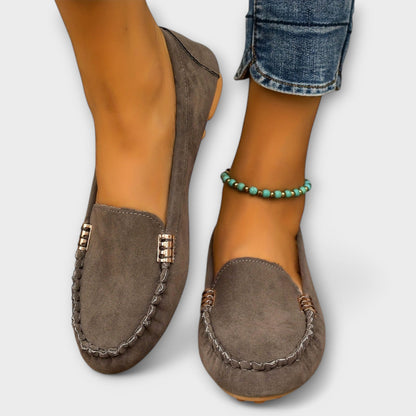 Classic Moccasin-Style Slip-On Loafers for Women | Bianca