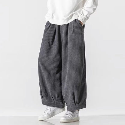 Enso Corduroy Wide-Leg Pants men| Rensai