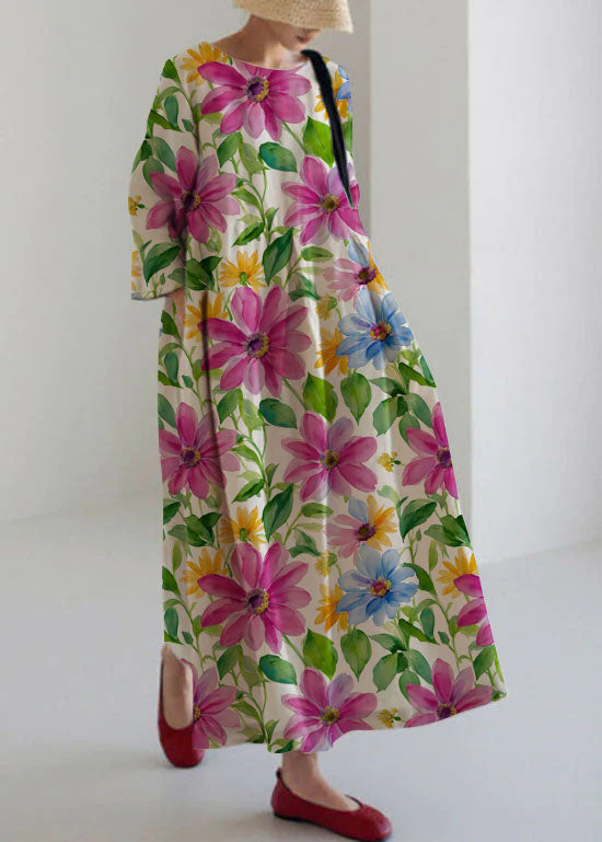 Apricot Patchwork Pocket Spring Dress Chic for Women | Marielle