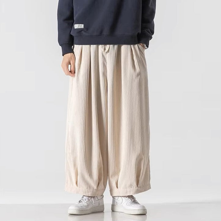 Enso Corduroy Wide-Leg Pants men| Rensai