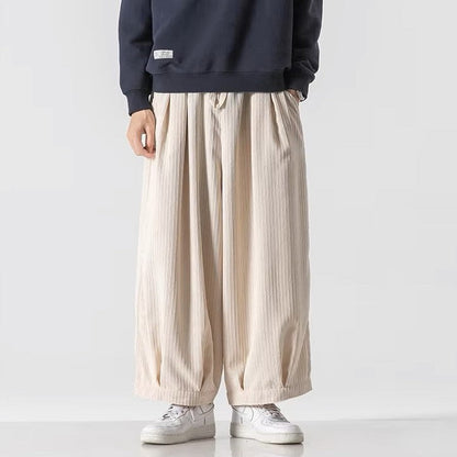 Enso Corduroy Wide-Leg Pants men| Rensai