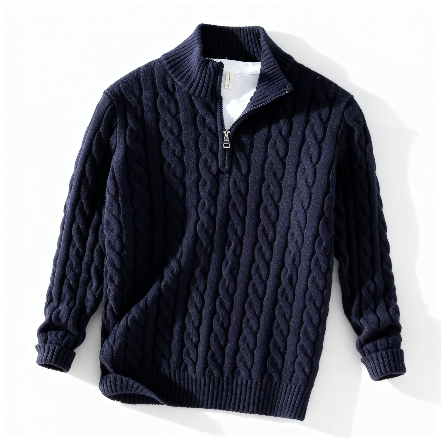 Everton Cable Knit Half-Zip Sweater Men| Calder