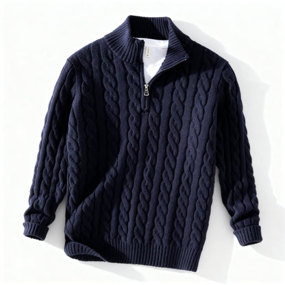 Everton Cable Knit Half-Zip Sweater Men| Calder