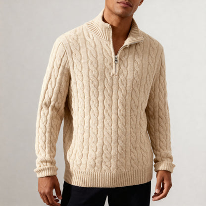 Everton Cable Knit Half-Zip Sweater Men| Calder