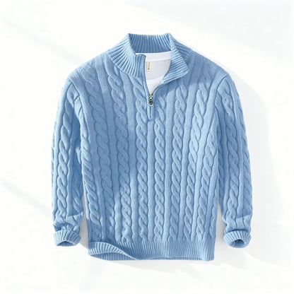 Everton Cable Knit Half-Zip Sweater Men| Calder