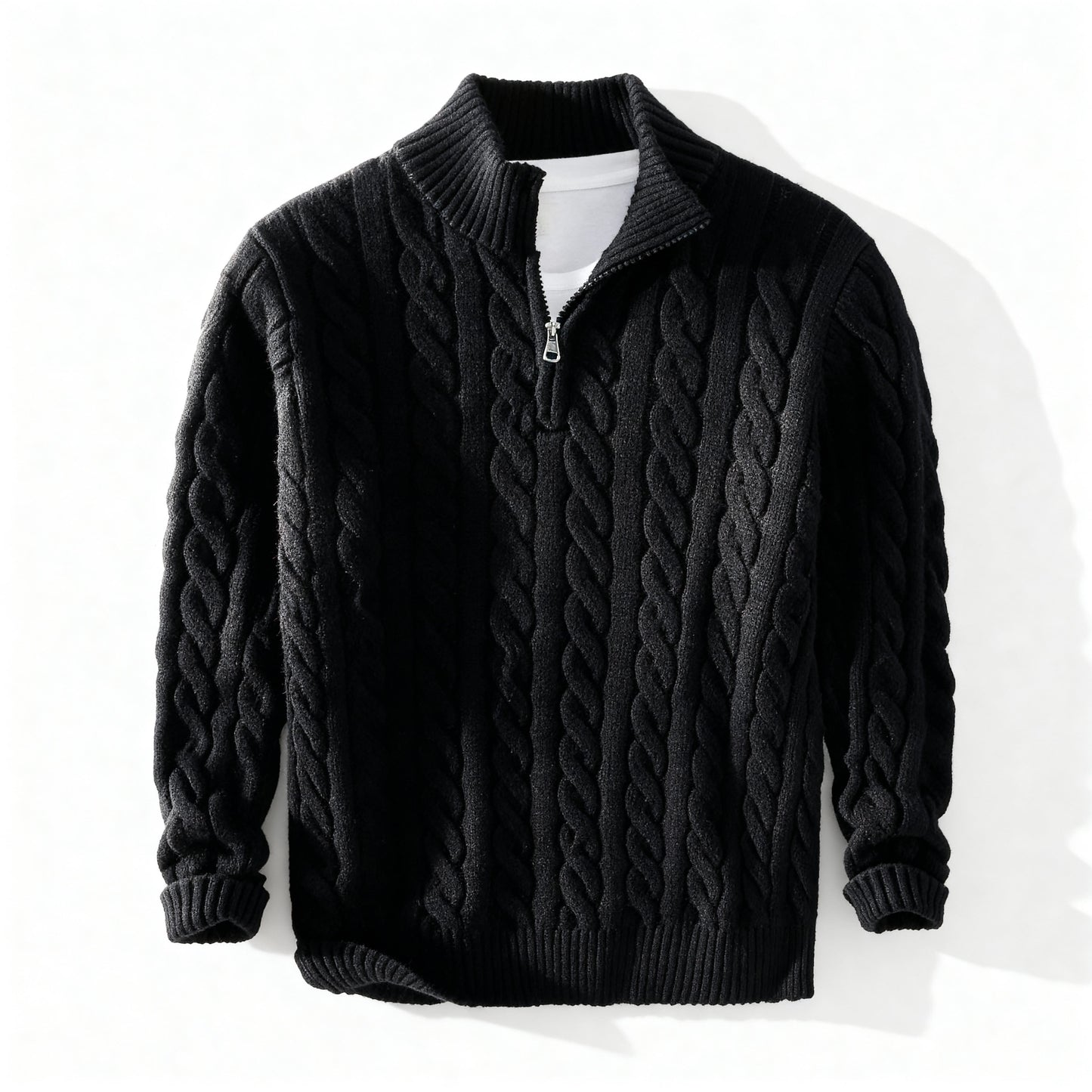 Everton Cable Knit Half-Zip Sweater Men| Calder