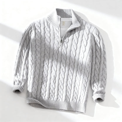 Everton Cable Knit Half-Zip Sweater Men| Calder