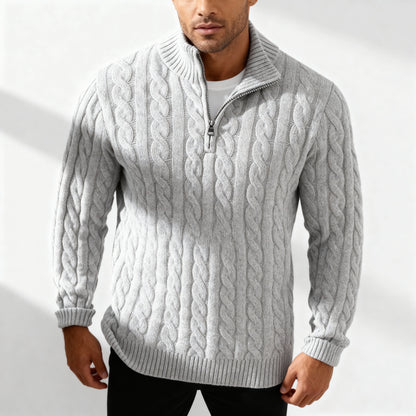 Everton Cable Knit Half-Zip Sweater Men| Calder