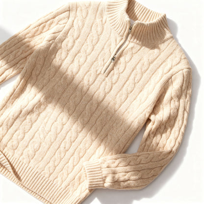 Everton Cable Knit Half-Zip Sweater Men| Calder