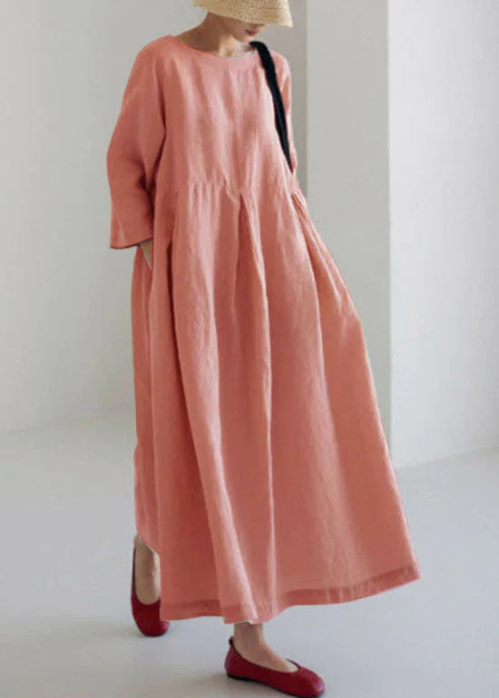 Apricot Patchwork Pocket Spring Dress Chic for Women | Marielle