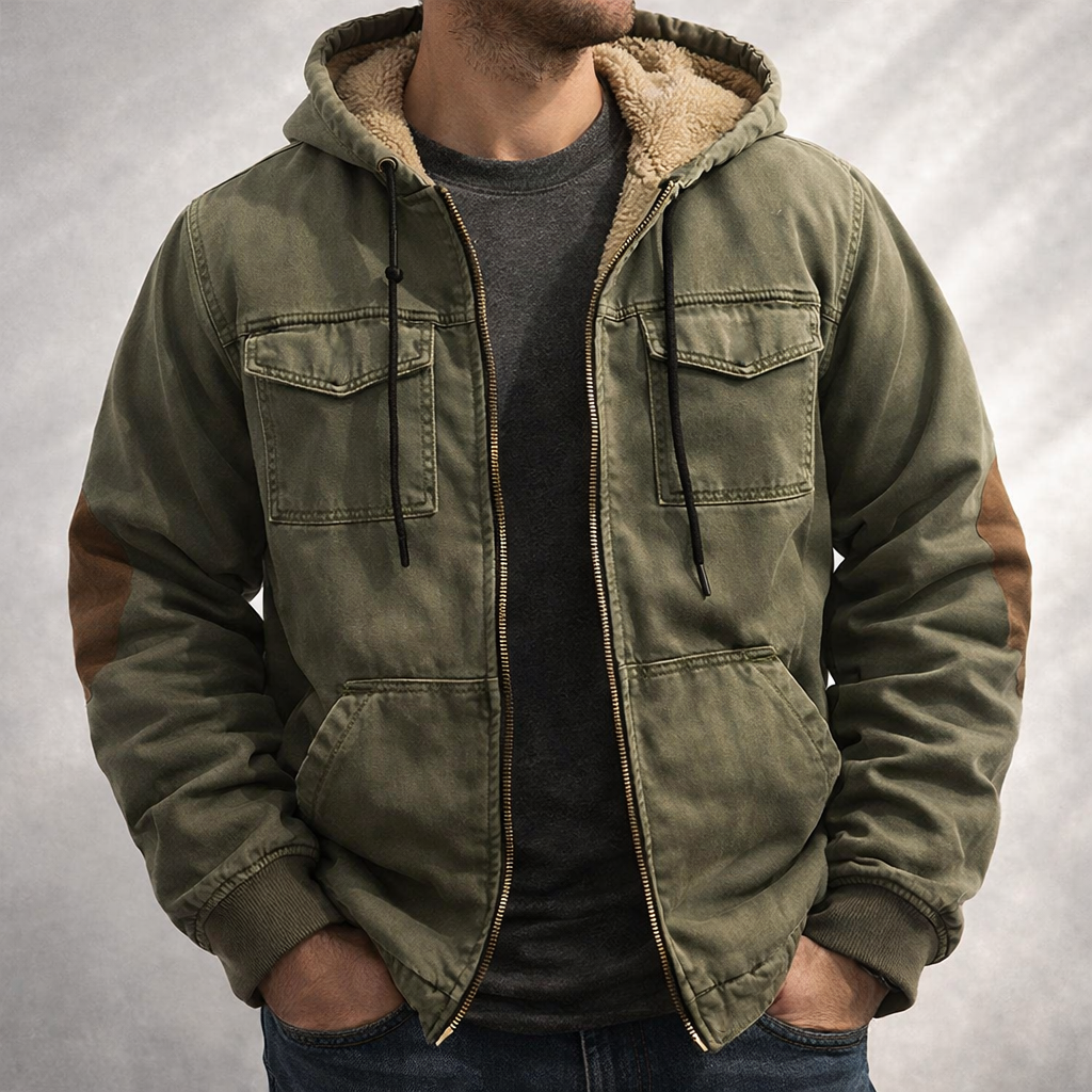 Outland Fleece Lined Hooded Jacket Men| Bravik