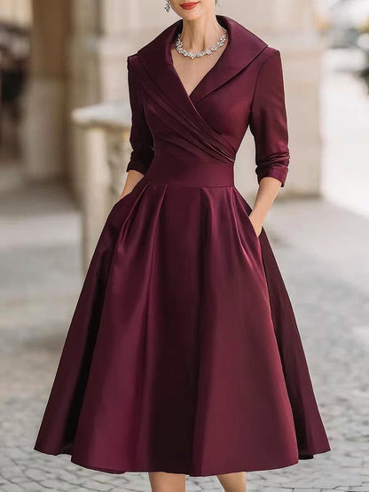 Elegant everyday midi dress for women | Isadora Elance -3