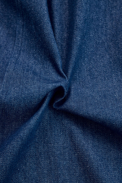 Retro wide-leg denim jumpsuit with contrast stitching Chic for Women | Rosmira