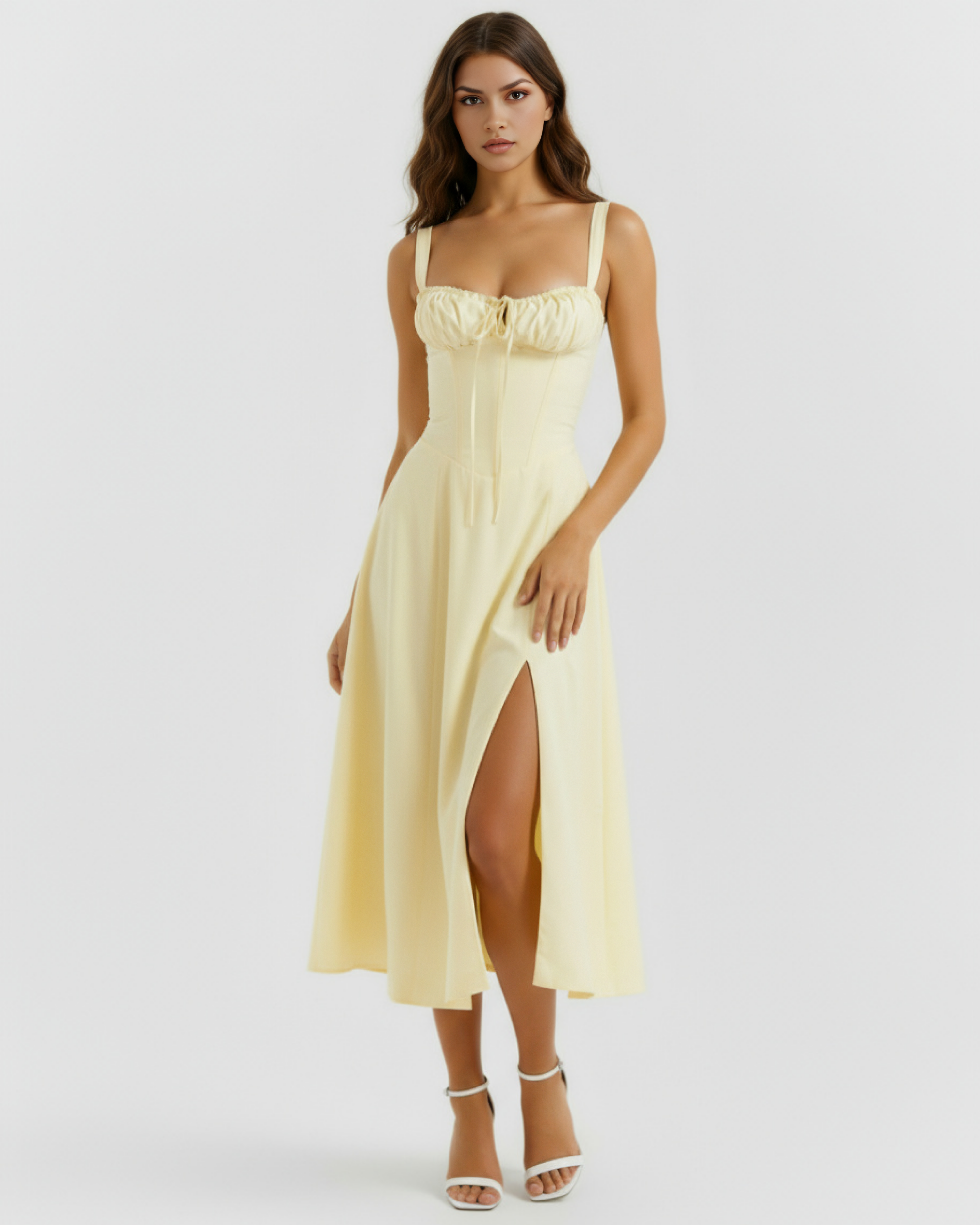 Corseted mini dress for women | Aurora