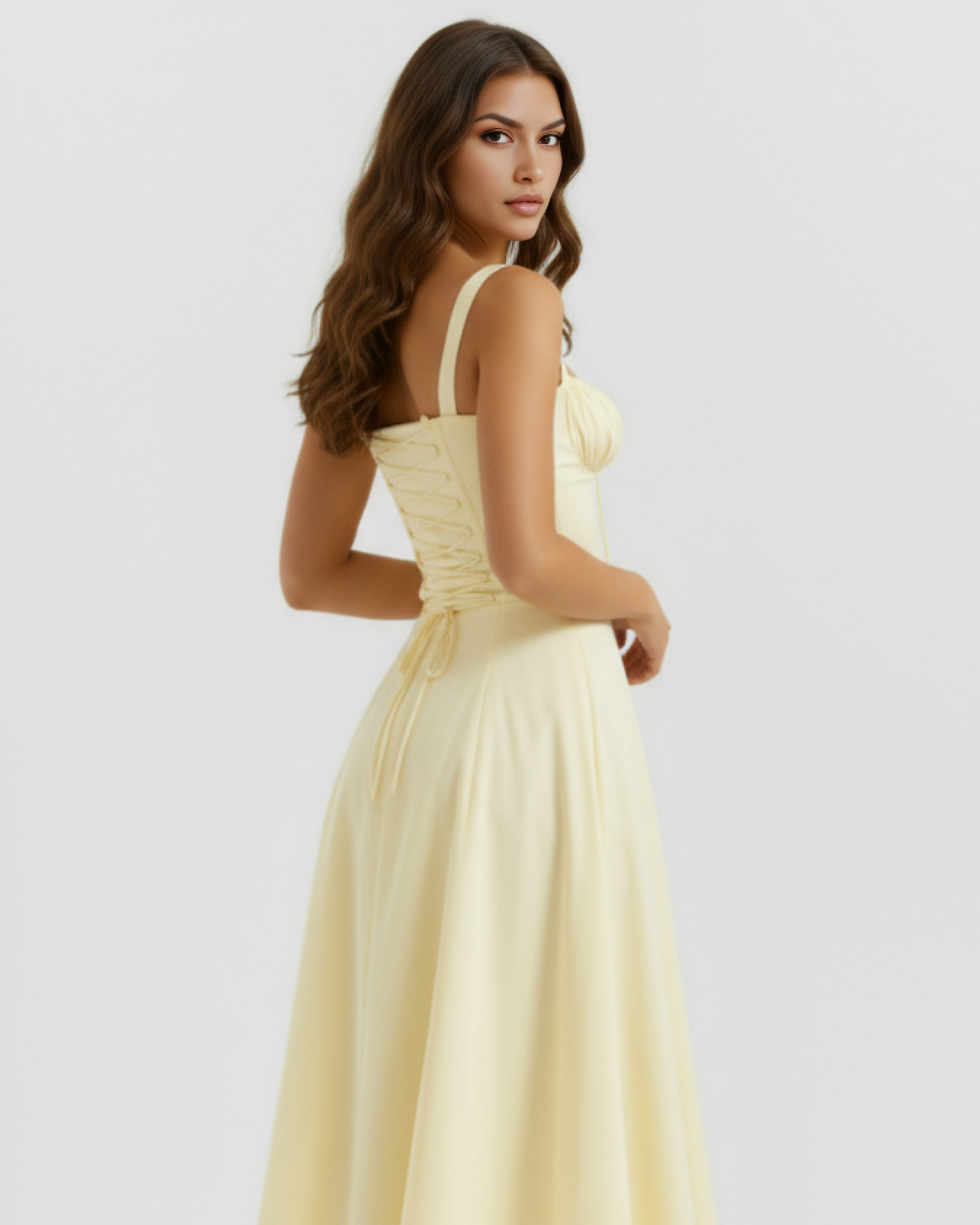 Corseted mini dress for women | Aurora