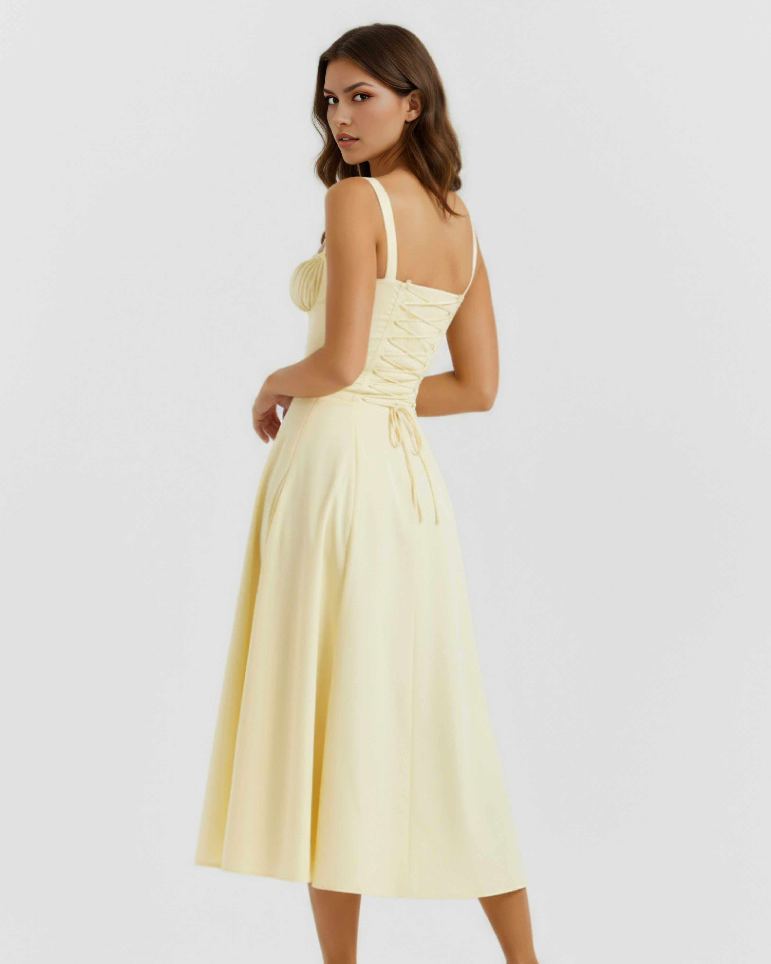 Corseted mini dress for women | Aurora
