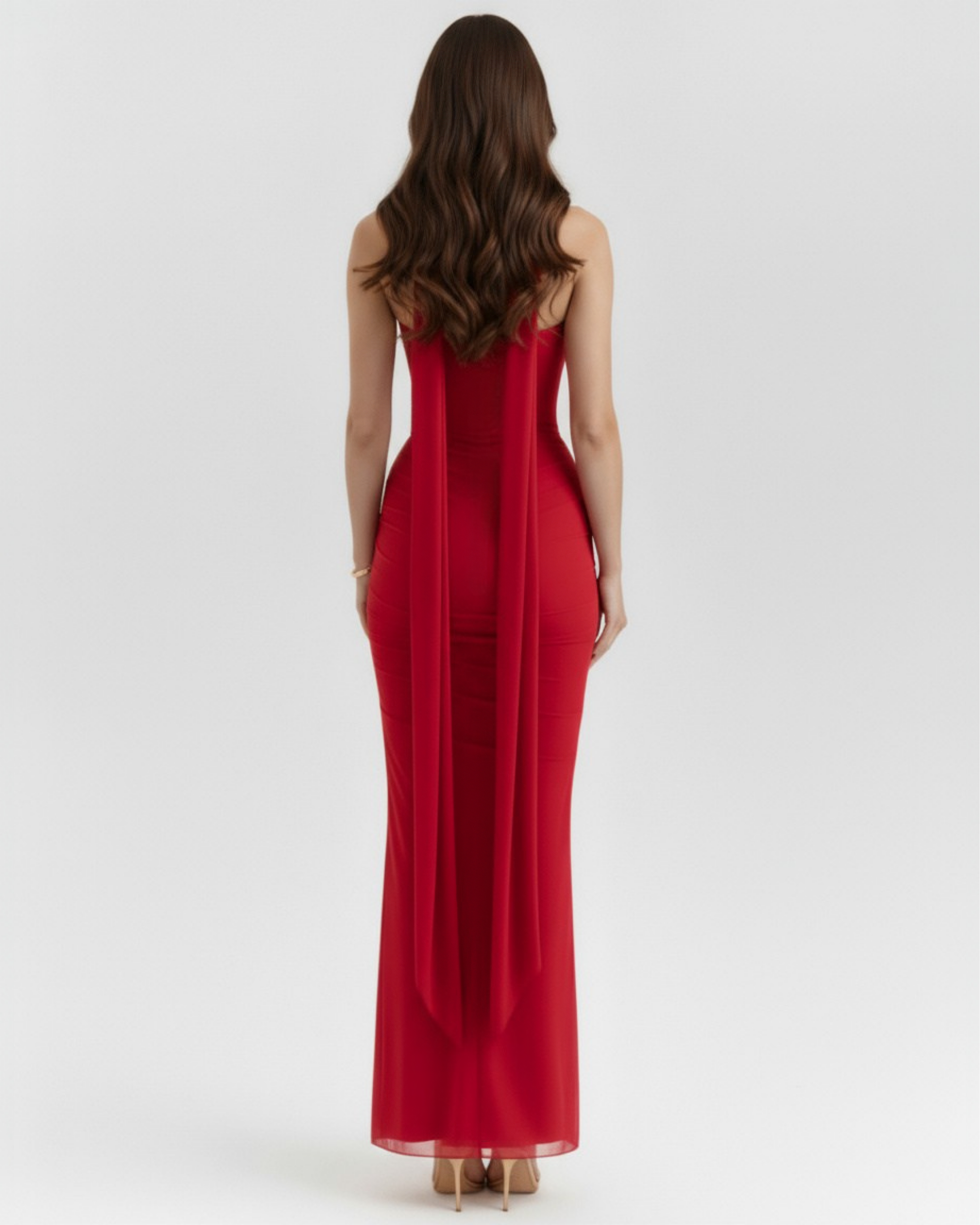 Elegant halter corset maxi dress for women | Malu