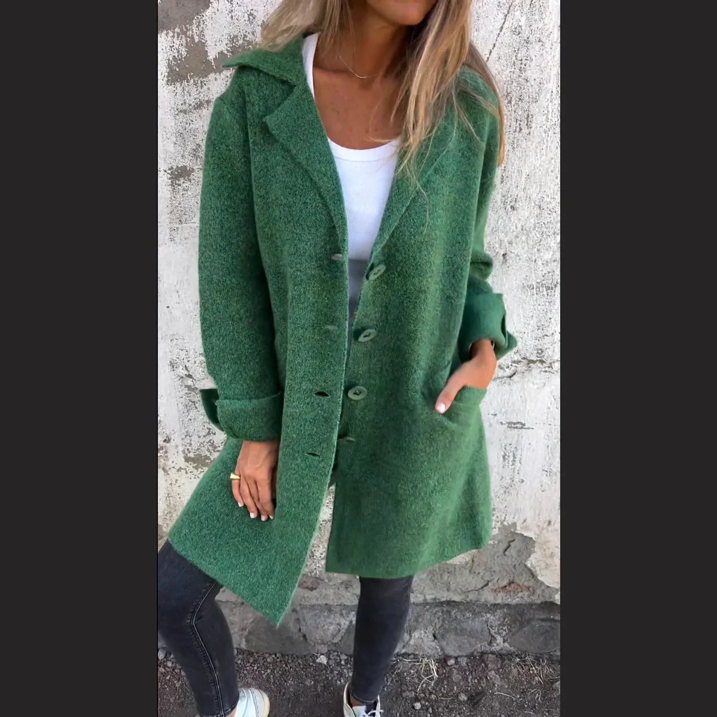 Casual long coat for women | Baylea