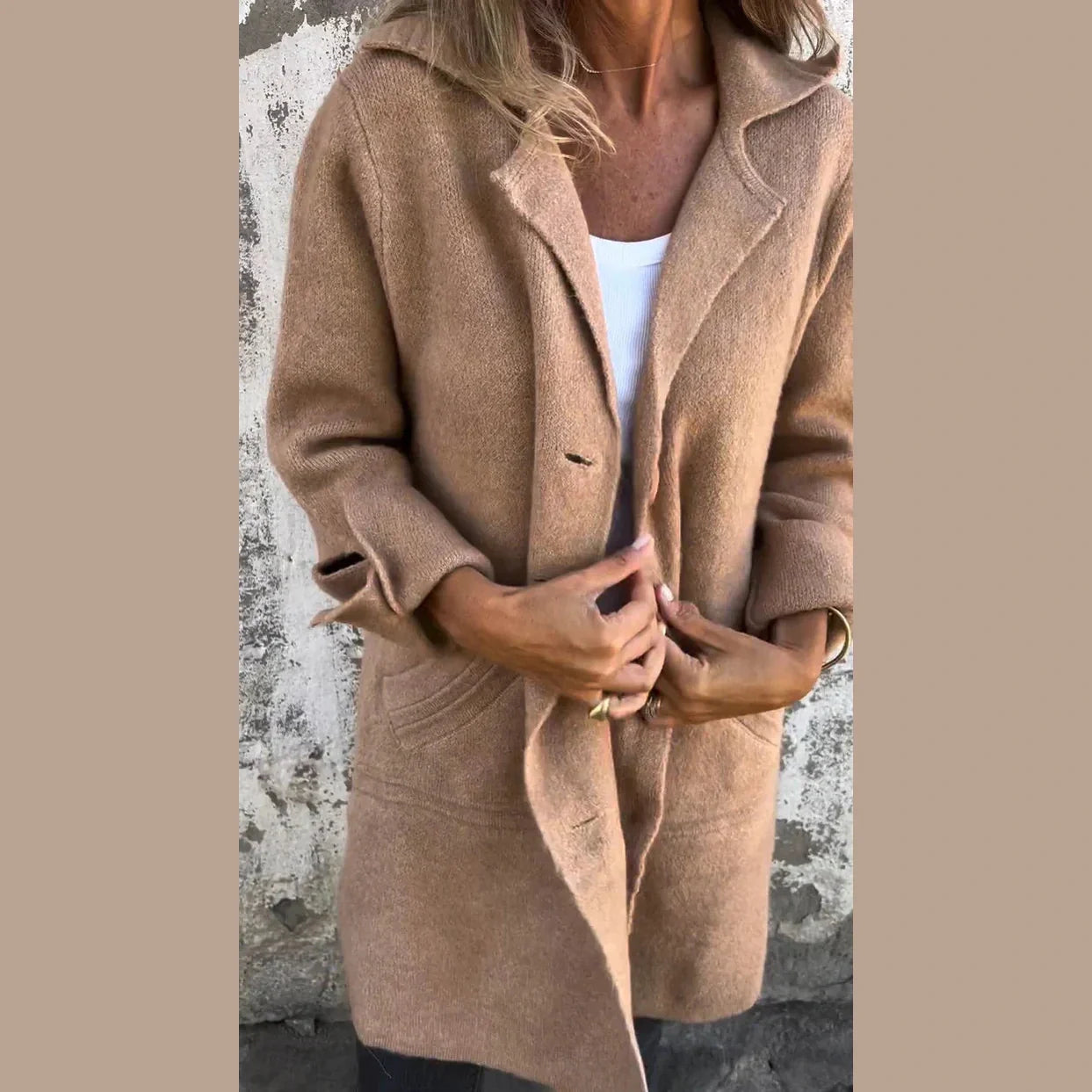 Casual long coat for women | Baylea