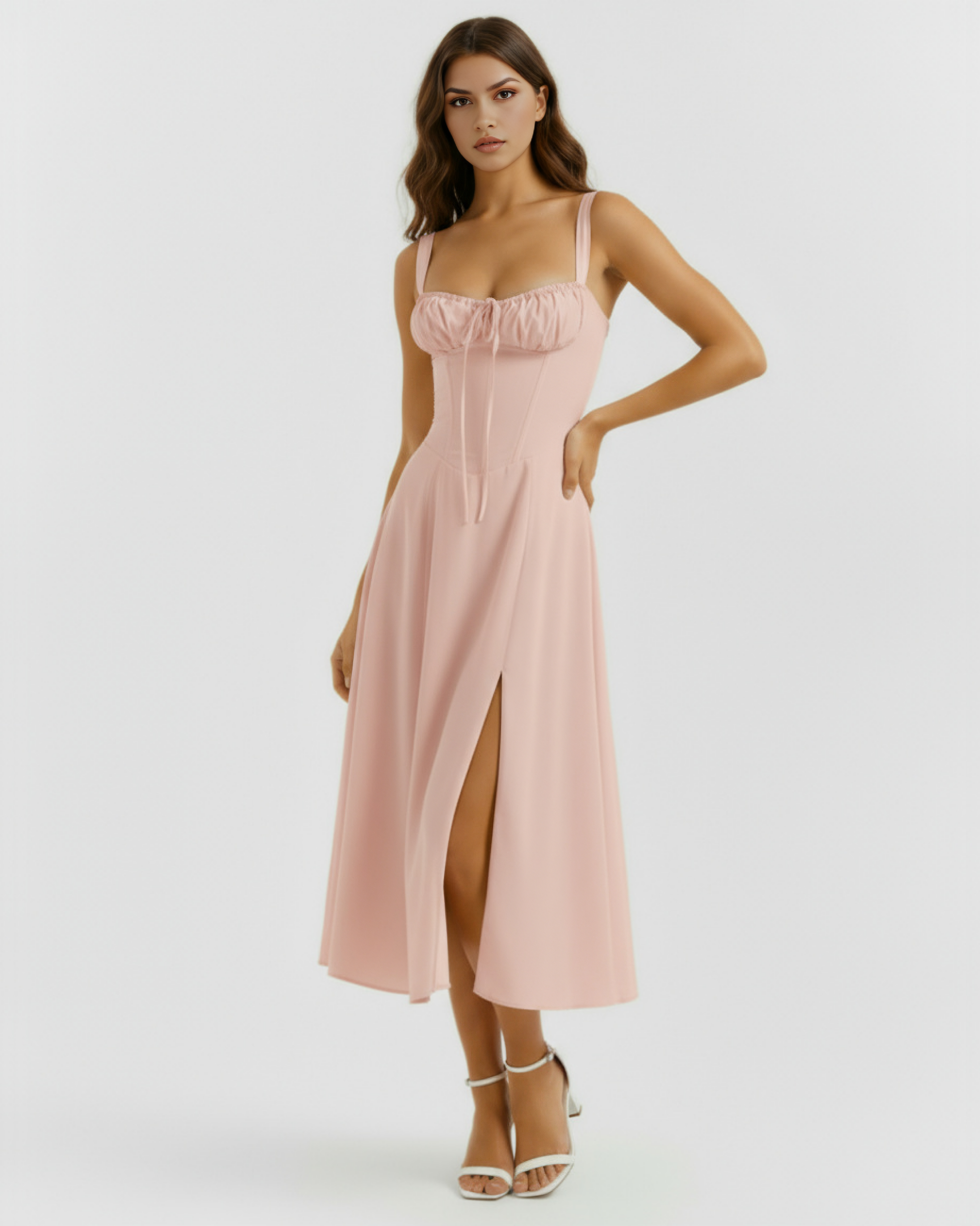 Corseted mini dress for women | Aurora