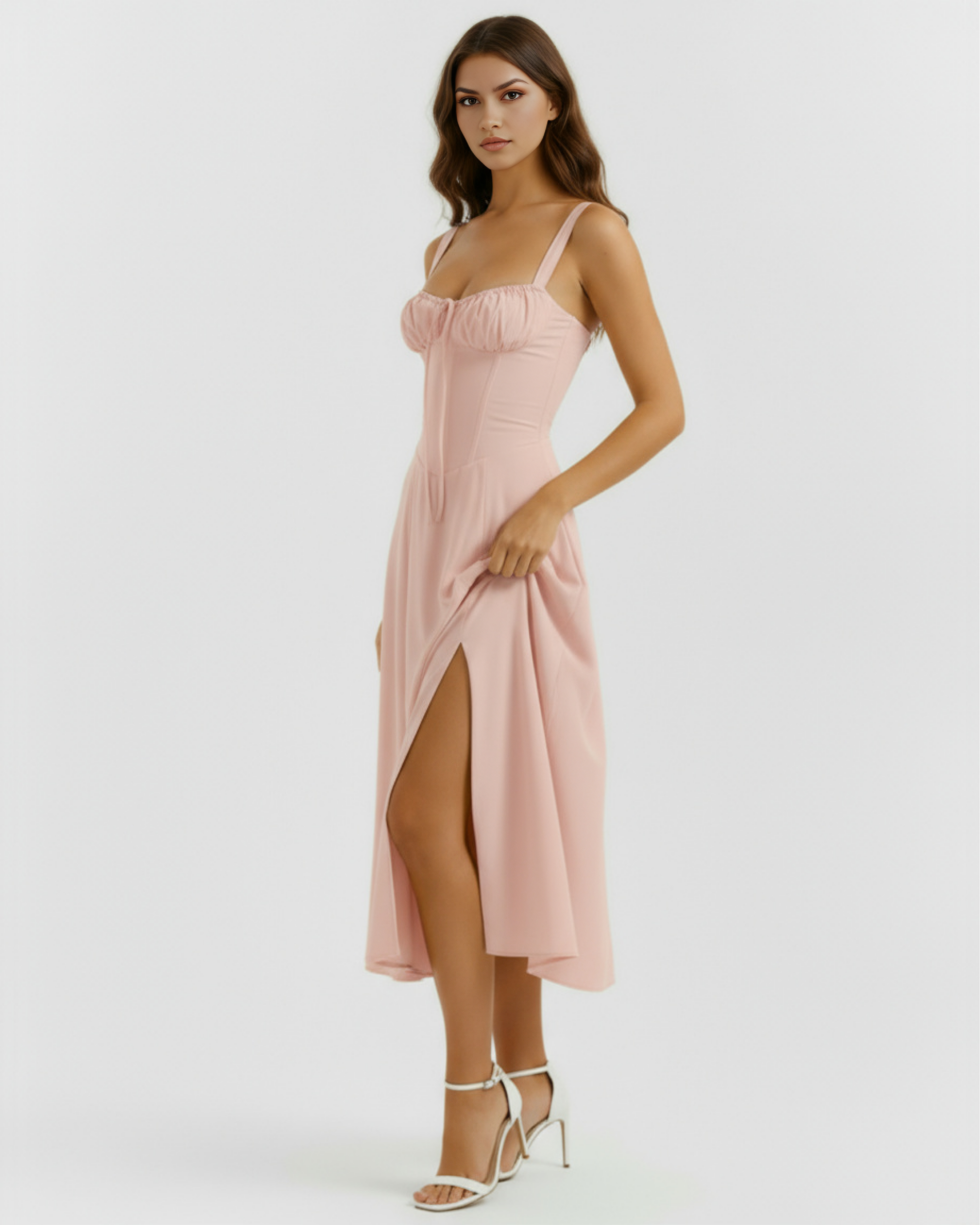 Corseted mini dress for women | Aurora