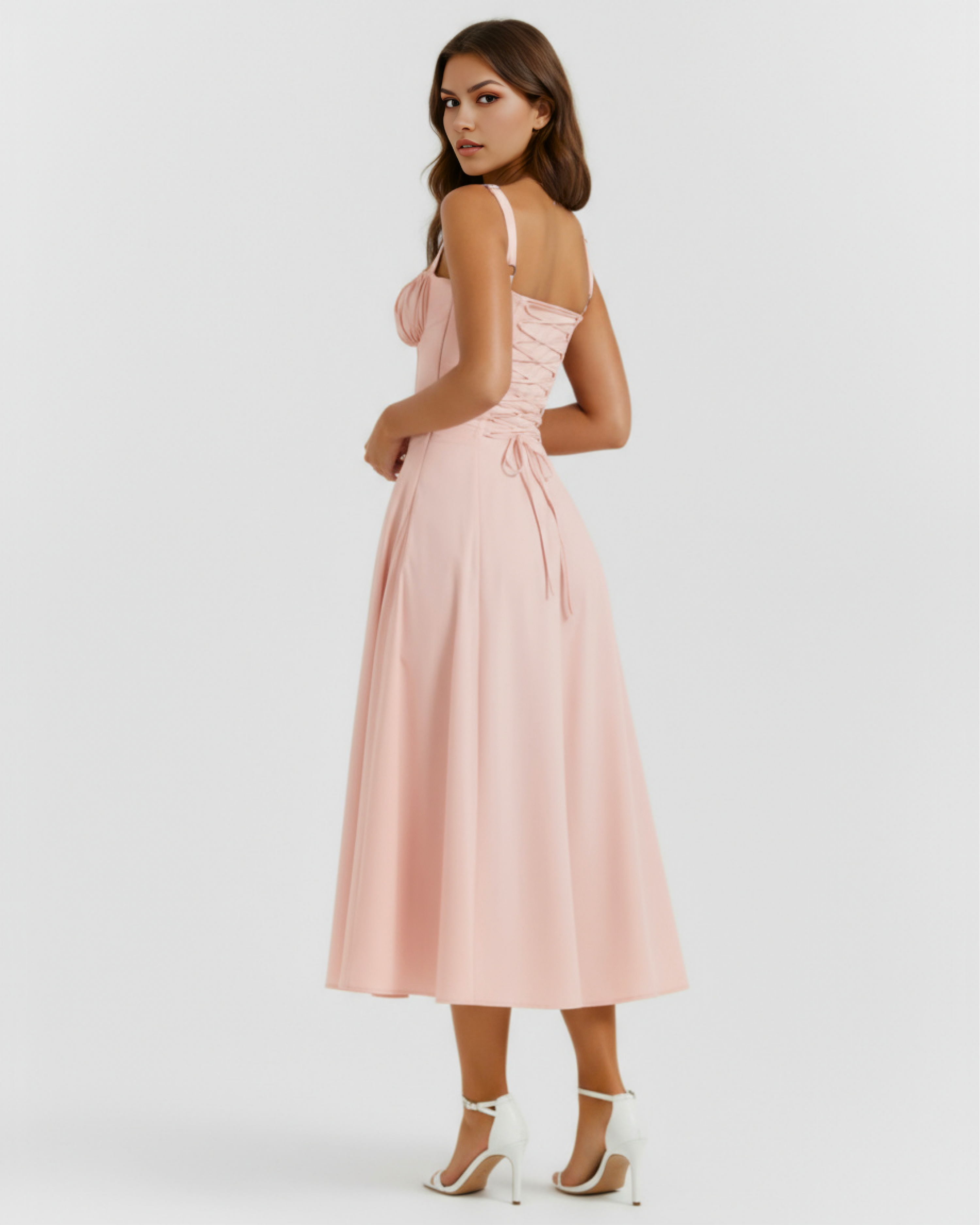 Corseted mini dress for women | Aurora