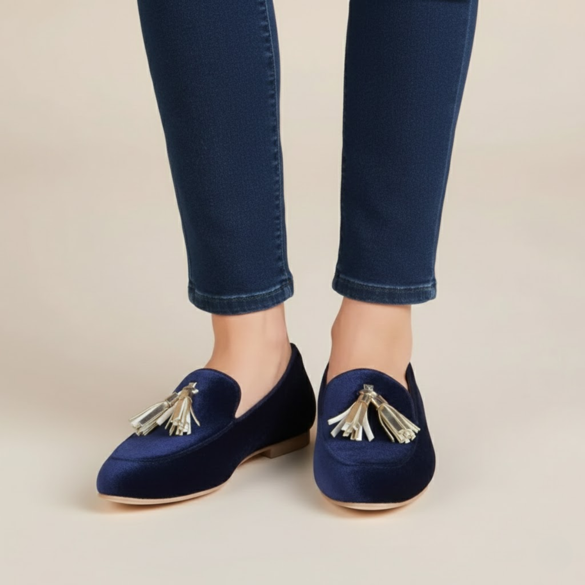 Pointed Tassel Slip-On Loafers for Women | Penelope