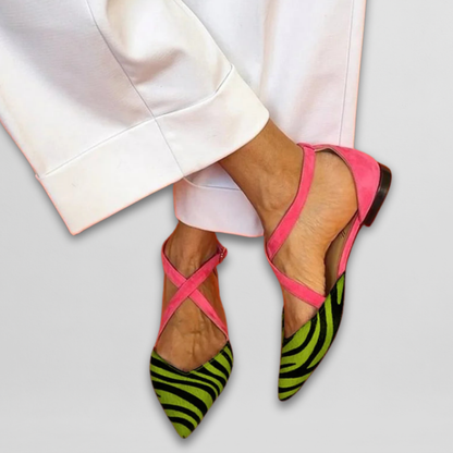 Strappy Pointed Ballerina Flats for Women | Fern