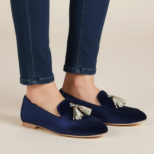 Pointed Tassel Slip-On Loafers for Women | Penelope