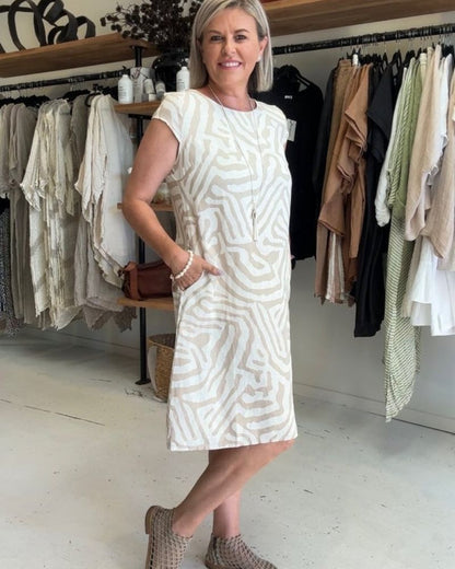 Breathable Round Neck Summer Dress for Women | Serena