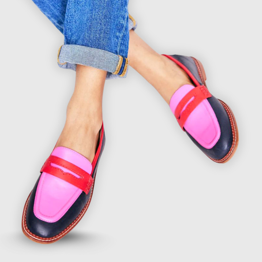 Classic Two-Tone Slip-On Loafers for Women | Franki