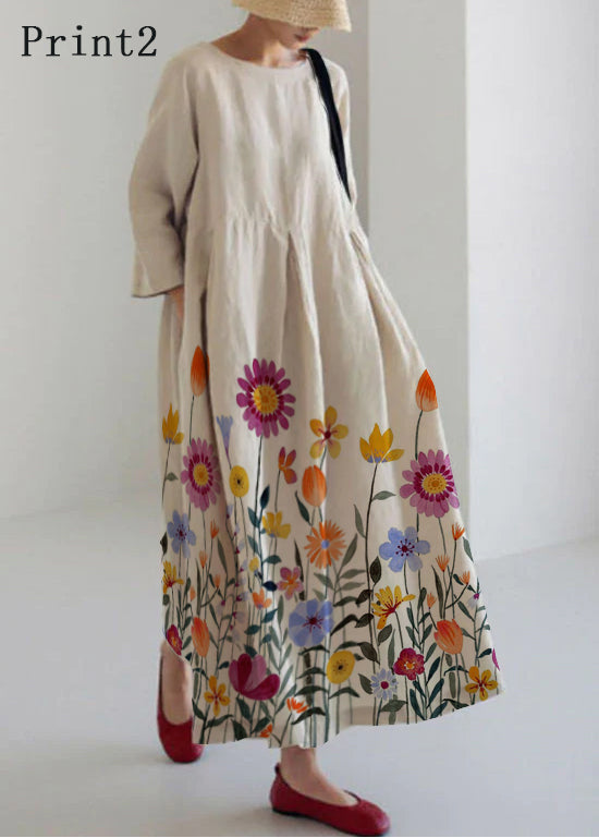 Apricot Patchwork Pocket Spring Dress Chic for Women | Marielle