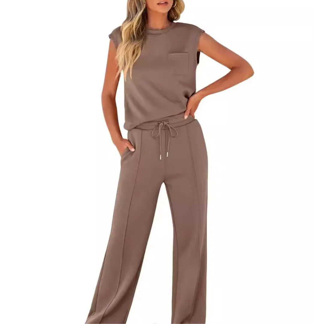 Casual summer lounge co-ord set for women | Kaiya